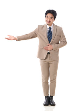 Confident business middle-aged man