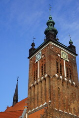 Obraz premium Turm der Katharinenkirche in Danzig