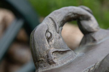 The old cannon on the ramparts of Fredericia