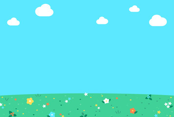 背景イラスト_草原