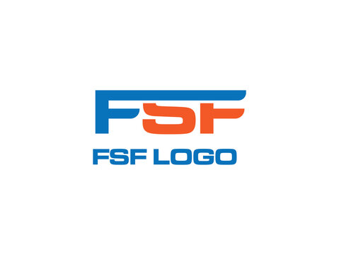 FSF Creative modern minimal logo vector icon. new lettermark fsf logo