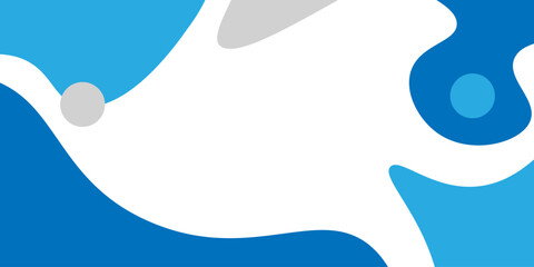 blue modern abstract curves background illustration