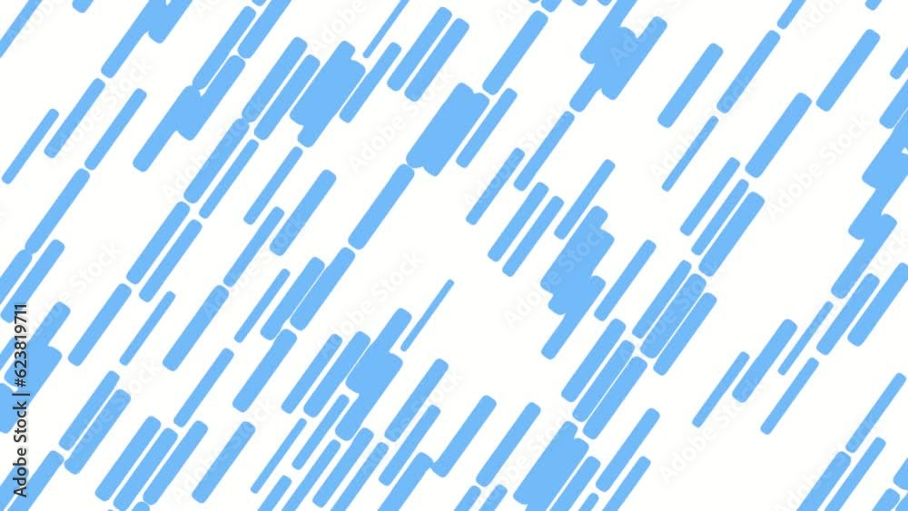 Poster white-blue abstract background or video screensaver from dynamic structures. rendering animation.