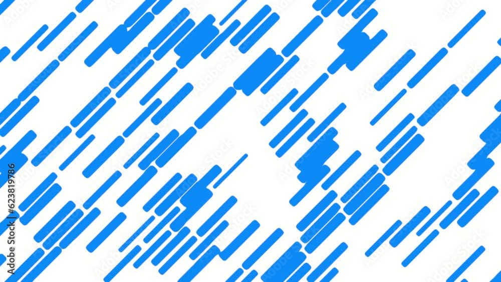 Poster white-blue abstract background or video screensaver from dynamic structures. rendering animation.