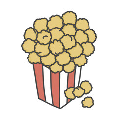 Popcorn for cinema night date