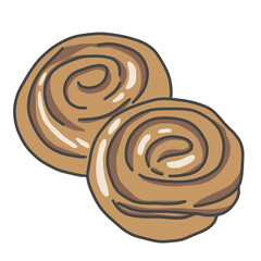 Cinnamon rolls with chocolate inside