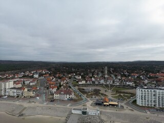 drone plage hardelot et ville