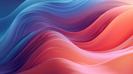 Abstract wave gradient background. Generated AI