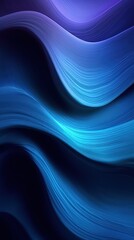 Fototapeta premium Purple Blue Wallpaper for Phone with Curves Design AI Generated