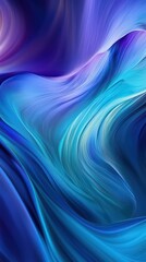 Fototapeta premium Abstract Fluid Background with Blue, Purple, and Green Colors AI Generated