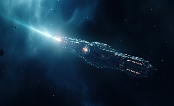 spaceship and space
