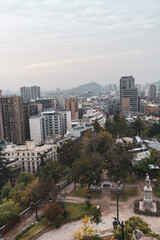 Fototapeta na wymiar banking district of Santiago de Chile