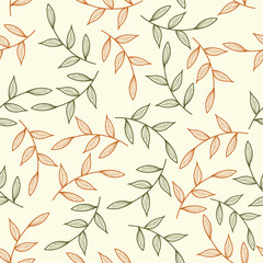 Fototapeta premium floral pastel color vector pattern motif design
