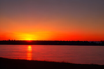 a sunset/sunrise. Generative AI