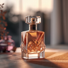 rose perfume glass bottle
