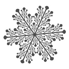 Christmas snowflakes clipart design for holidays
