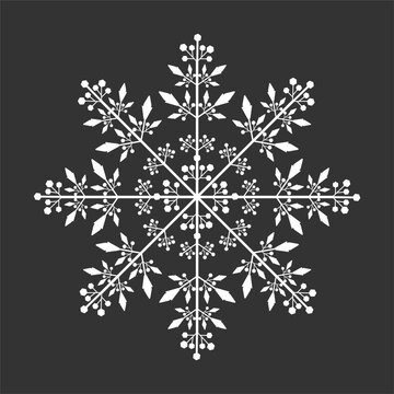 Christmas snowflakes clipart design for holidays