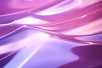 Naklejka premium Trendy concept: Glass reflections with caustic light effect on pink/purple background. Sun's hard reflection, textured shadows, and blurred water backdrop. Top view, overlay mode. Generative AI