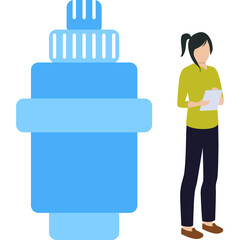 Water filter Vector Illustration that can be easily modified or edit

