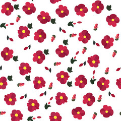 flowers seamless texture vector graphics