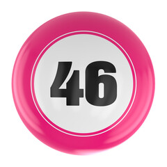 Ball Number 3D Render
