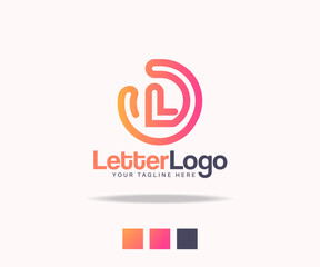 Letter logo or favicon design