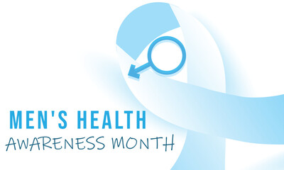 Men's health awareness month. background, banner, card, poster, template. Vector illustration.