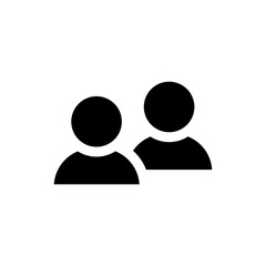 Two users icon Group of people icons, group, Friends, people, users sign button. squad icon, team user icon - teamwork team leader icons
