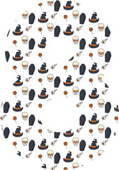 Number 8 halloween for decoration and design.