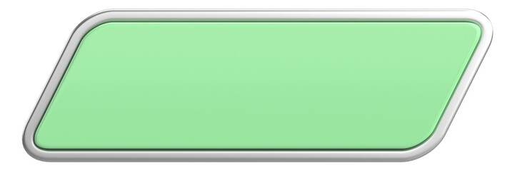 3D button. Empty button. 3D illustration.