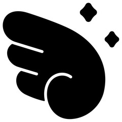 wing glyph icon