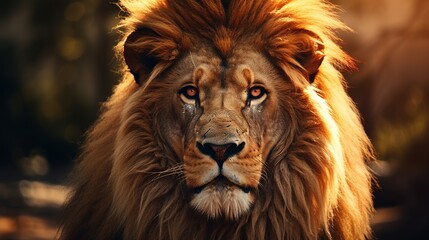 African Lion Portrait