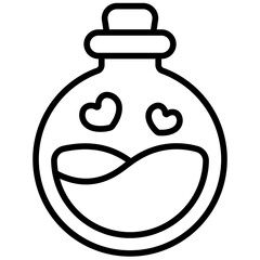 love potion outline icon