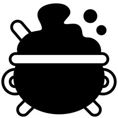 cauldron solid line icon
