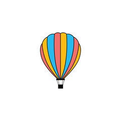 Fototapeta premium air balloon logo icon