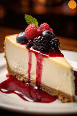 Classic delicious cheesecake 