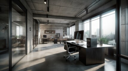 Naklejka na ściany i meble modern office design, modern company design, modern studio design, modern workbench design