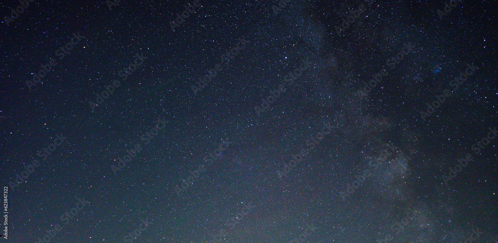 Wall mural falling stars loop in the dark night