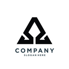 Modern Minimalist A Letter Logo Design 