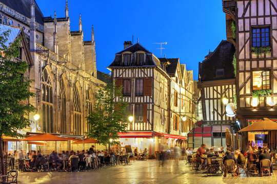 Place Marechal Foch in Troyes, Aube Department, France