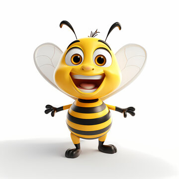 Bee Cartoon Illustration