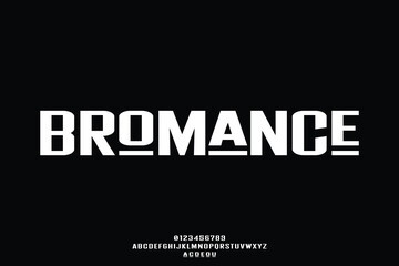 Modern bold typeface display font vector with alternate design