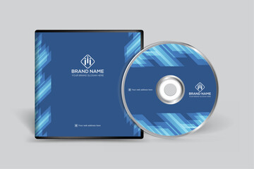 CD cover design with blue color