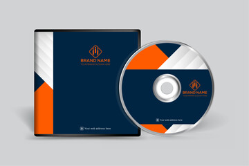 Orange elegant corporate CD cover design