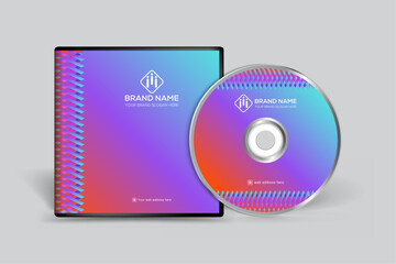 Gradient  luxury horizontal CD cover template