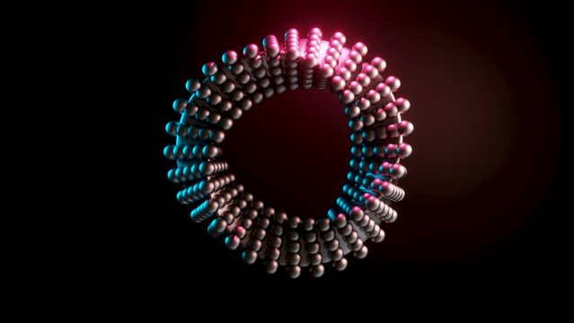 Abstract animation of objects Hypnotically looping, 3d animation.