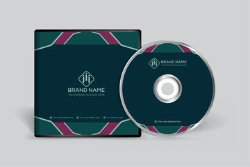 CD cover design with blue color