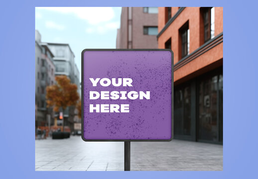 Street Sign Mockup