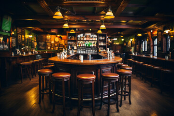 interior of restaurant ai generative art