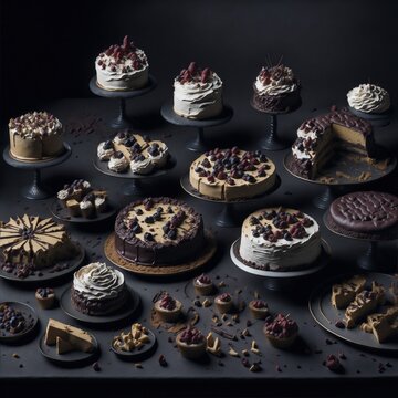 various cakes